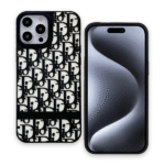 3D. C Dior black&white Case for iPhone 16 Pro