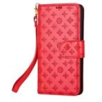 Luxurious Leather Case Love Wallet For iPhone 15 Pro Max(Red)