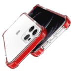 Arylic Transparent Case for iPhone=12ProMax/13ProMax=Red - Image 3