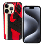 3D.Shoe Phone Case For Apple iPhone 12/12 Pro – Red & Black - Image 2
