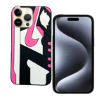 3D.Shoe Phone Case For Apple iPhone 12/12 Pro – Pink & White - Image 2