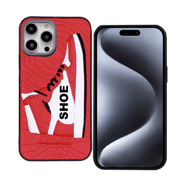 3D.Shoe Case For iPhone 16 Pro – New Red