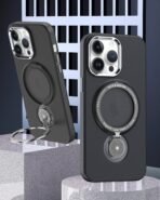 360.Rotating Magnetic Case for IPhone-12promax/13promax-Black - Image 2