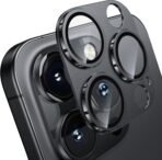 Camera Lens Protector For iPhone 13/13 mini- Metal Black