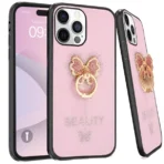 Candy Butterfly Ring Case For iPhone=13/15/14 =Pink - Image 4