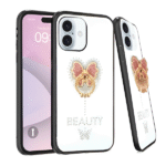 Candy Butterfly Ring Case For iPhone=13/14/15 White