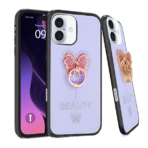 Candy Butterfly Ring Case For iPhone=13/14/15=Levender