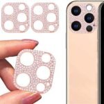 Camera Lens Protector For iPhone 11 Pro Max- Glitter Rose Gold