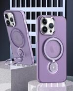 360.Rotating Magnetic Case for IPhone-12promax/13promax-Purple - Image 2