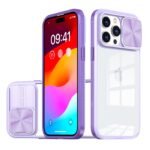 Fusion Transparent Case For iPhone-15ProMax -Purple