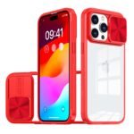 Fusion Transparent Case For iPhone-15ProMax -Red