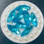 3D Diamond Leaf Phone Sticker-Gold - Image 2