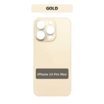 iPhone 14 Pro Max Back Glass AP.LOGO premium (Bigger Camera Hole) – Gold