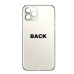 iPhone 12 PRO Max Back Glass (Bigger Camera Hole) –Silver