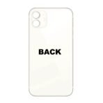 iPhone XS Max Back Glass (Bigger Camera Hole) - Silver/WHITE - Image 2