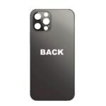 iPhone 12 PRO Back Glass (Bigger Camera Hole) – Black