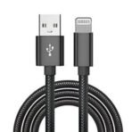 USBA= LIGHTNING LAYLON 10FT CABLE-BLACK
