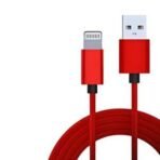 USBA= LIGHTNING LAYLON=10FT CABLE - RED