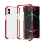 Arylic Transparent Case for iPhone-13/14/15 -Red