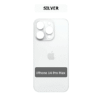 iPhone 14 Pro Max Back Glass AP LOGO premium(Bigger Camera Hole) – White/silver - Image 2