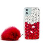 3D Glitter Twinkel Case For iPhone XR-Red