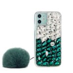 3D Glitter Twinkel Case For iPhone XR-Green