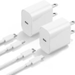 Ap.No Logo Super Fast iPhone 20W Combo Charger USB C to Lightening