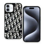 3D. C Dior black&white Case for iPhone 16 Plus - Image 2