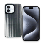 3D Neck Black&White Case For iPhone-16E/17E-ABS White