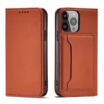 Strike Magnetic Wallet For iPhone 14/15 - Brown