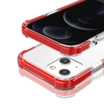 Arylic Transparent Case for iPhone-13/14/15 -Red - Image 4