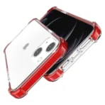 Arylic Transparent Case for iPhone-13/14/15 -Red - Image 3