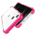 Arylic Transparent Case for iPhone-13/14/15 - Pink - Image 3
