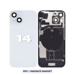 Back Glass with Wireless (NFC) MagSafe Magnet for iPhone 14 - (Starlight)