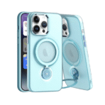 360 Rotating Magnetic Case for i Phone 14 Pro Teal Blue