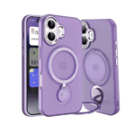 360 Rotating Magnetic Case for i Phone-14Plus/15Plus=(Purple)