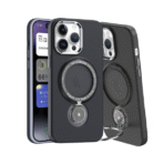 360.Rotating Magnetic Case for IPhone-12promax/13promax-Black
