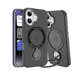 360 Rotating Magnetic Case for i Phone-14Plus/15Plus=(Black)