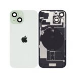 Back Glass with Wireless (NFC) MagSafe Magnet for iPhone 14 - (Starlight) - Image 2