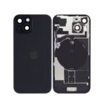 Back Glass with Wireless (NFC) MagSafe Magnet for iPhone 14 -BLACK - Image 2