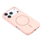Silicon.Appale Logo Case with Magsafe For iPhone 17 - Pink - Image 2
