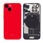 Back Glass with Wireless (NFC) MagSafe Magnet for iPhone 14 -RED