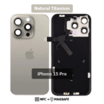 Back Glass with Wireless (NFC) and MagSafe Magnet for iPhone 15 Pro(NATURAL) - Image 2