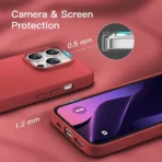 Silicon.Apple Logo Case For Iphone 16 Pro Max – Red - Image 2