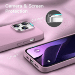 Silicon.Apple Logo Case For Iphone 15 Pro Max - Pink - Image 2