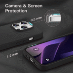 Silicon.Apple Logo Case For Iphone -16 Pro-Black - Image 2