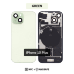 Back Glass with Wireless (NFC) and MagSafe Magnet for iPhone 15 Plus-GREEN