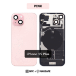 Back Glass with Wireless (NFC) and MagSafe Magnet for iPhone 15 Plus(PINK)