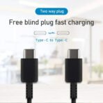 SM.Logo Super Fast Samsung/iPhone USB C to C Cable 3ft (1m) - Image 3