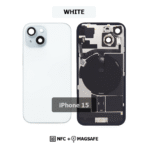 Back Glass with Wireless (NFC) and MagSafe Magnet for iPhone 15(BLUE)